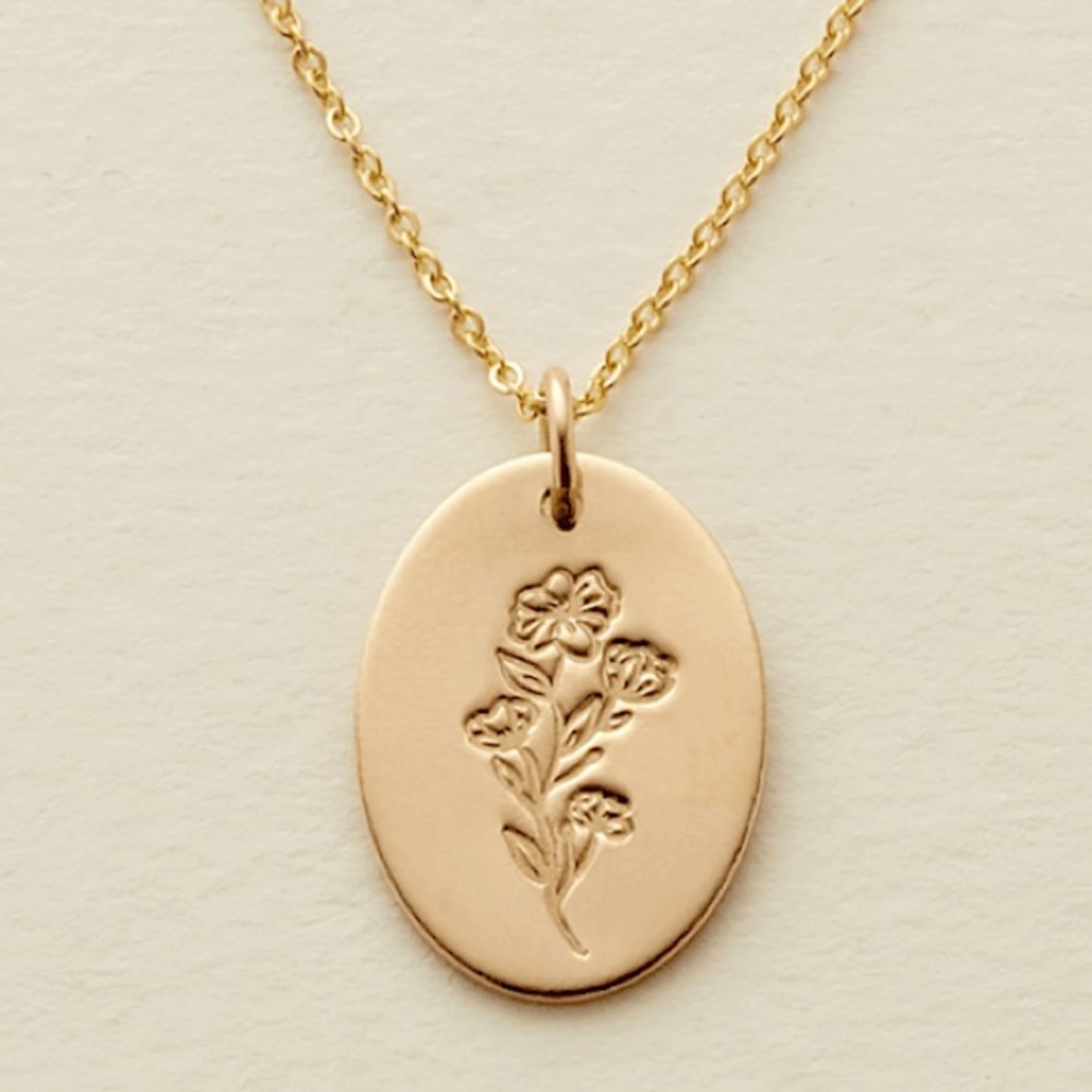Dainty Floral Family Bohemian Charm Gift Necklace - Picture 1 of 16
